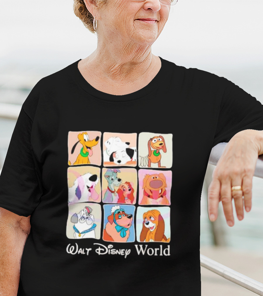 Walt Disney World Classic Cartoon Dogs Compilation T-Shirt