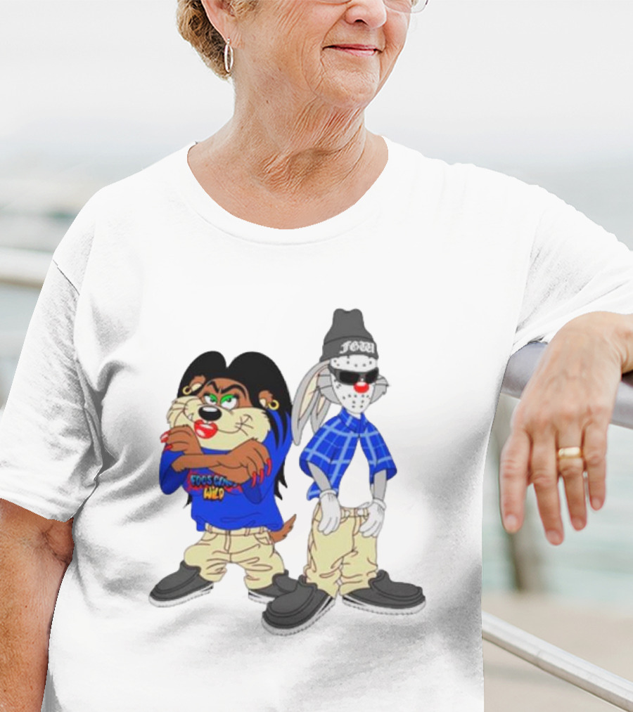 Foos Gone Wild Fooneytunez Cartoon Style Characters T-Shirt