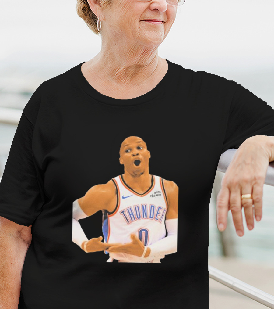 Thunder Rock The Baby Basketball Gesture Oklahoma City Thunder T-Shirt