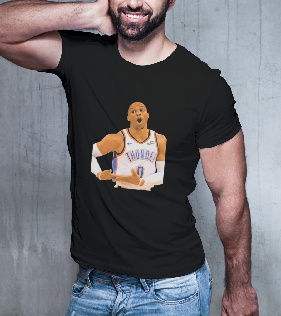 Thunder Rock The Baby Basketball Gesture Oklahoma City Thunder T-Shirt