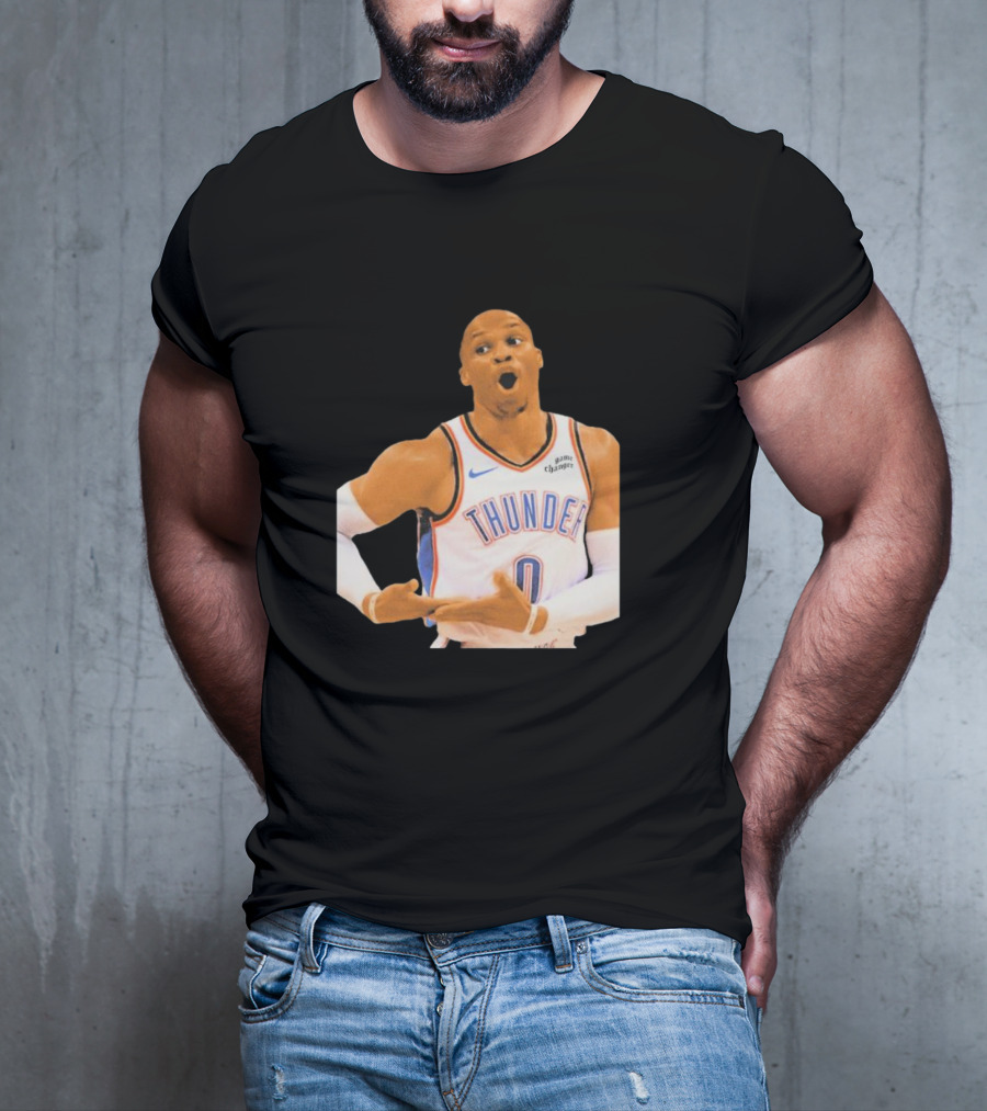 Thunder Rock The Baby Basketball Gesture Oklahoma City Thunder T-Shirt