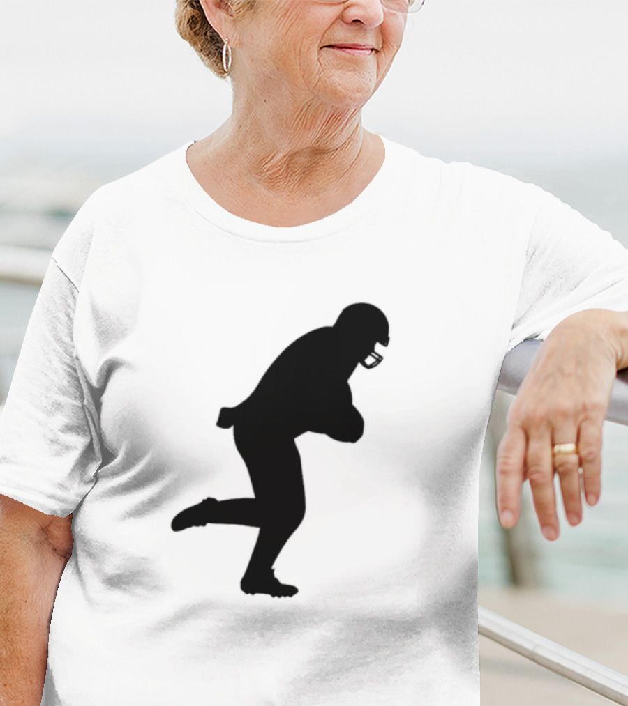The Legend Of The Cincy Hat Scamper Silhouette Football Player T-Shirt