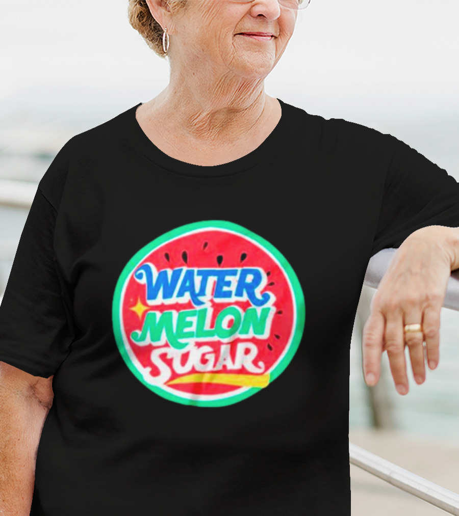 Water Melon Sugar Twinkling Watermelon Bright Fruit Circle T-Shirt