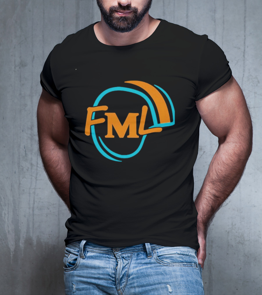 Miami Dolphins Fml Aqua Orange Football T-Shirt