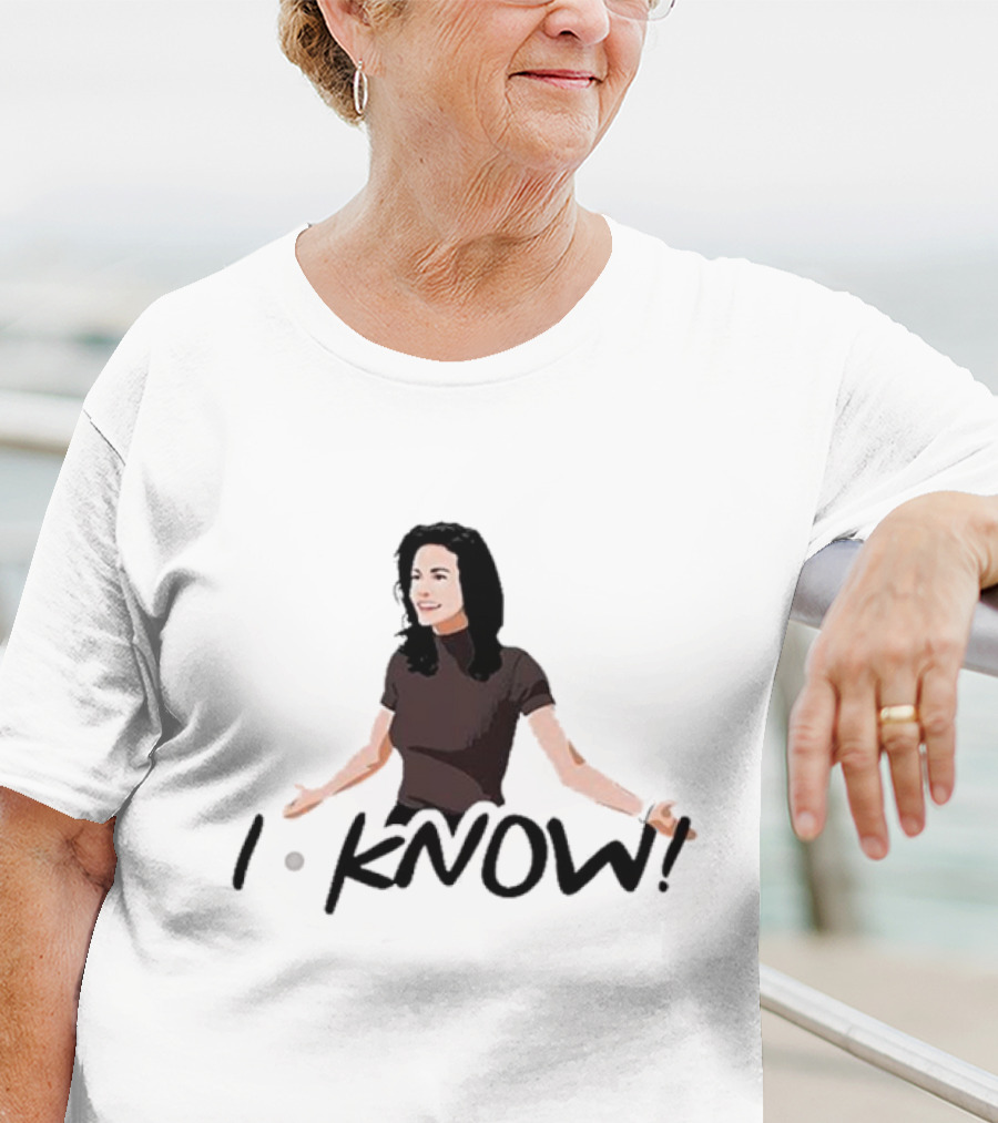 Monica Geller I Know Santa Friends I Know T-Shirt