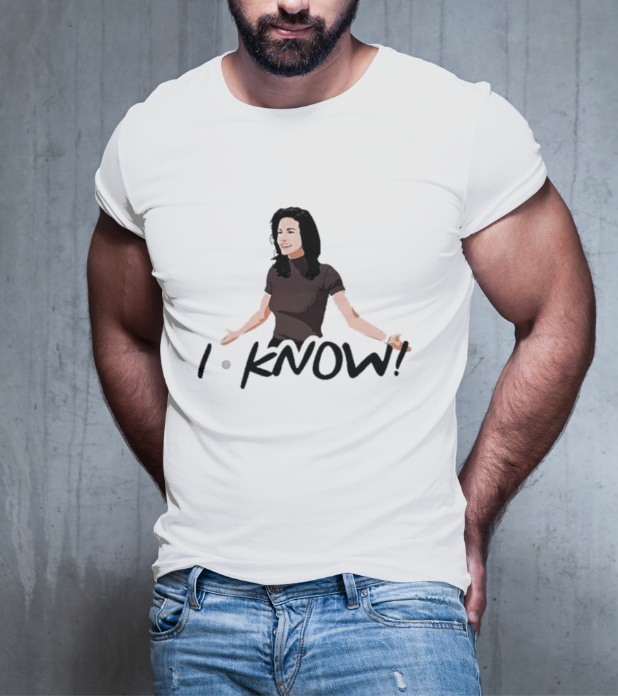 Monica Geller I Know Santa Friends I Know T-Shirt