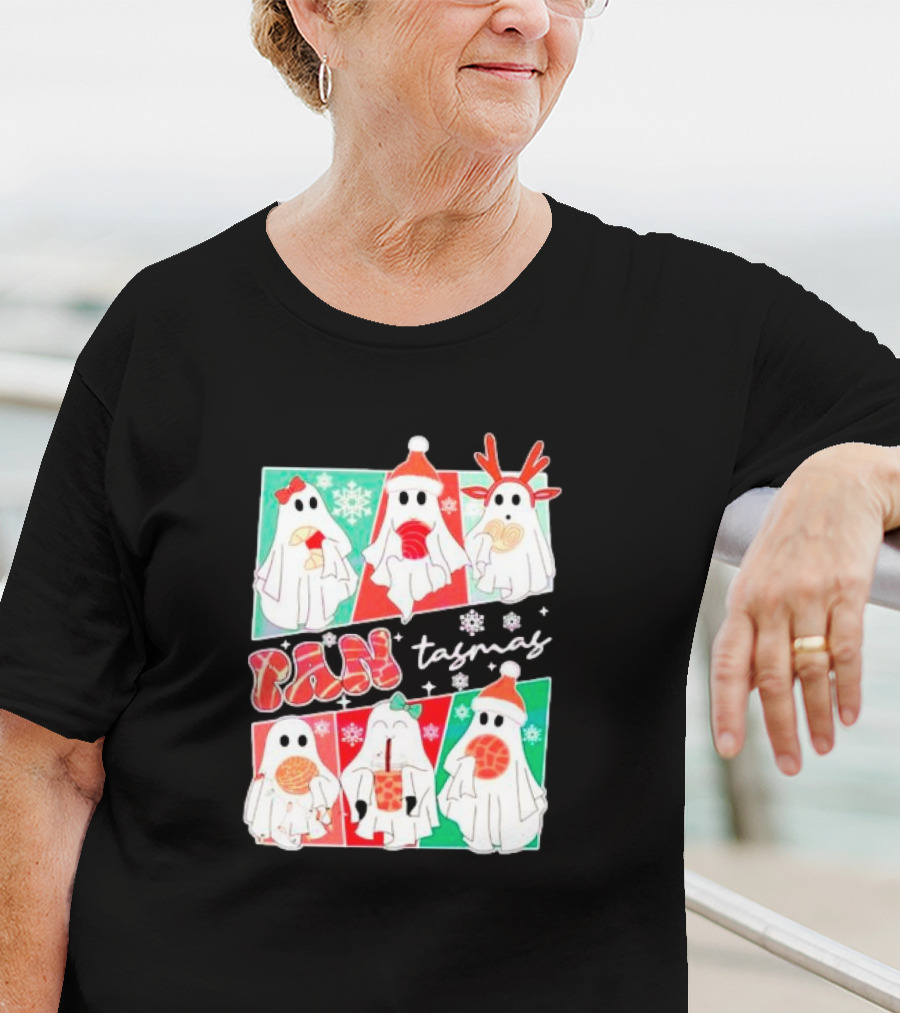 Pantasmas Ghost Christmas Santa Conchas Festive Fun T-Shirt