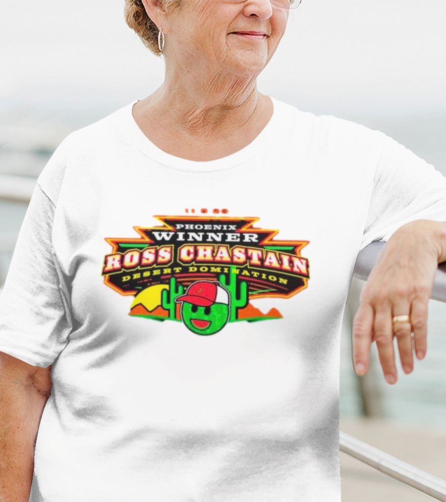 Phoenix Winner Ross Chastain Desert Domination 11.5.22 Cactus And Racing Helmet T-Shirt