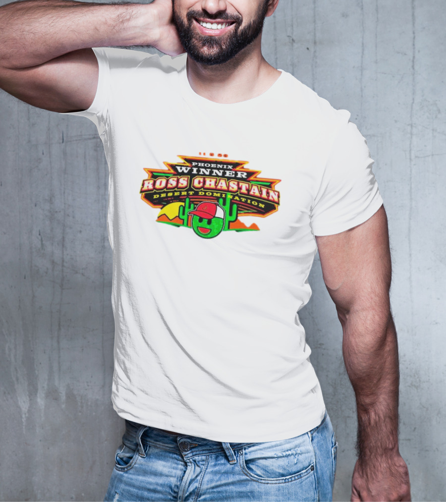 Phoenix Winner Ross Chastain Desert Domination 11.5.22 Cactus And Racing Helmet T-Shirt