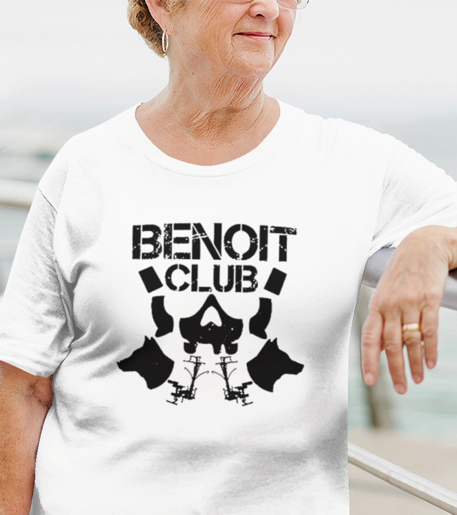 Benoit Club Skull And Wolf T-Shirt