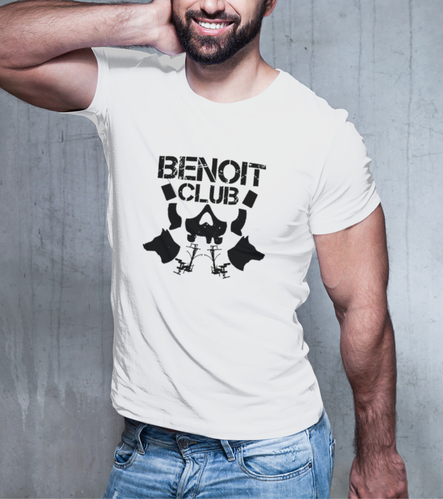 Benoit Club Skull And Wolf T-Shirt