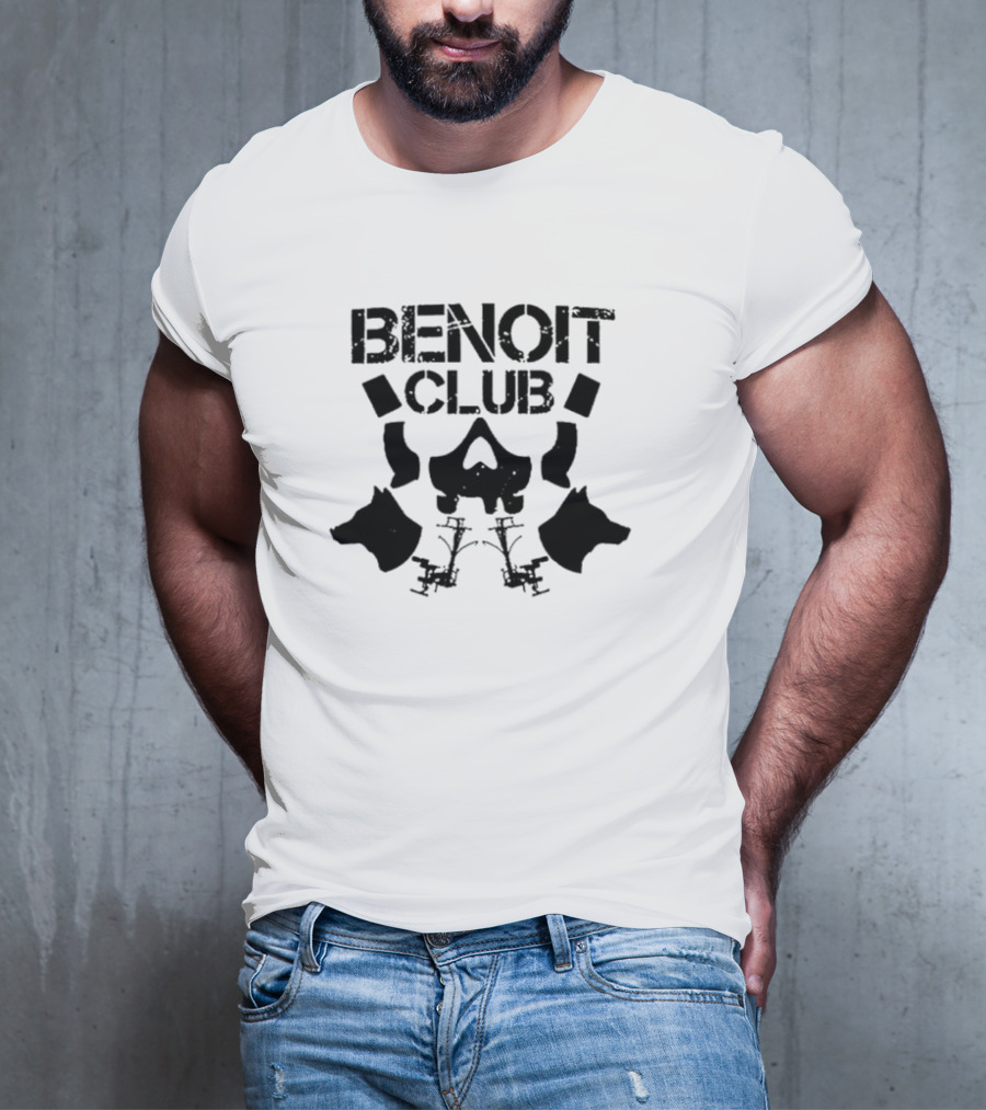 Benoit Club Skull And Wolf T-Shirt