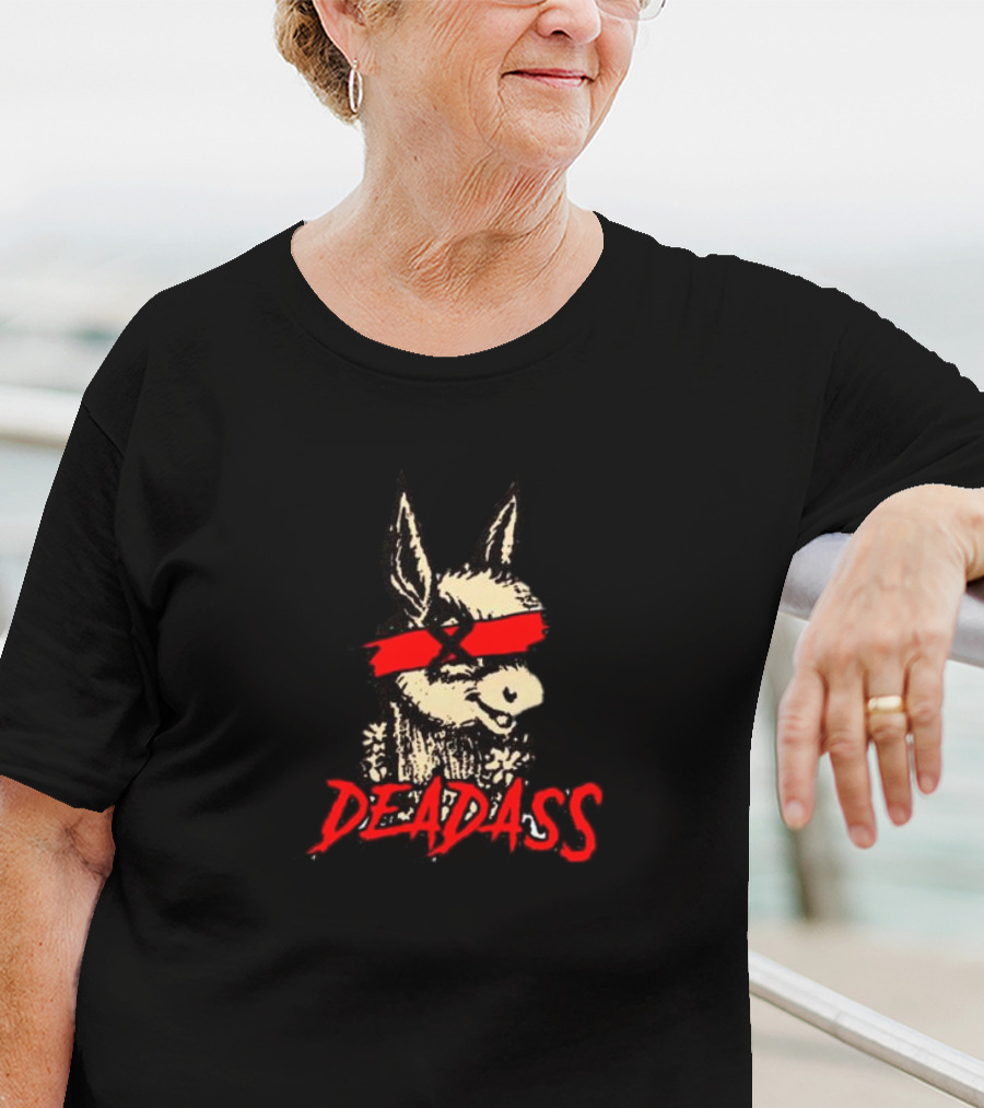 Deadass Donkey Red Blindfold T-Shirt