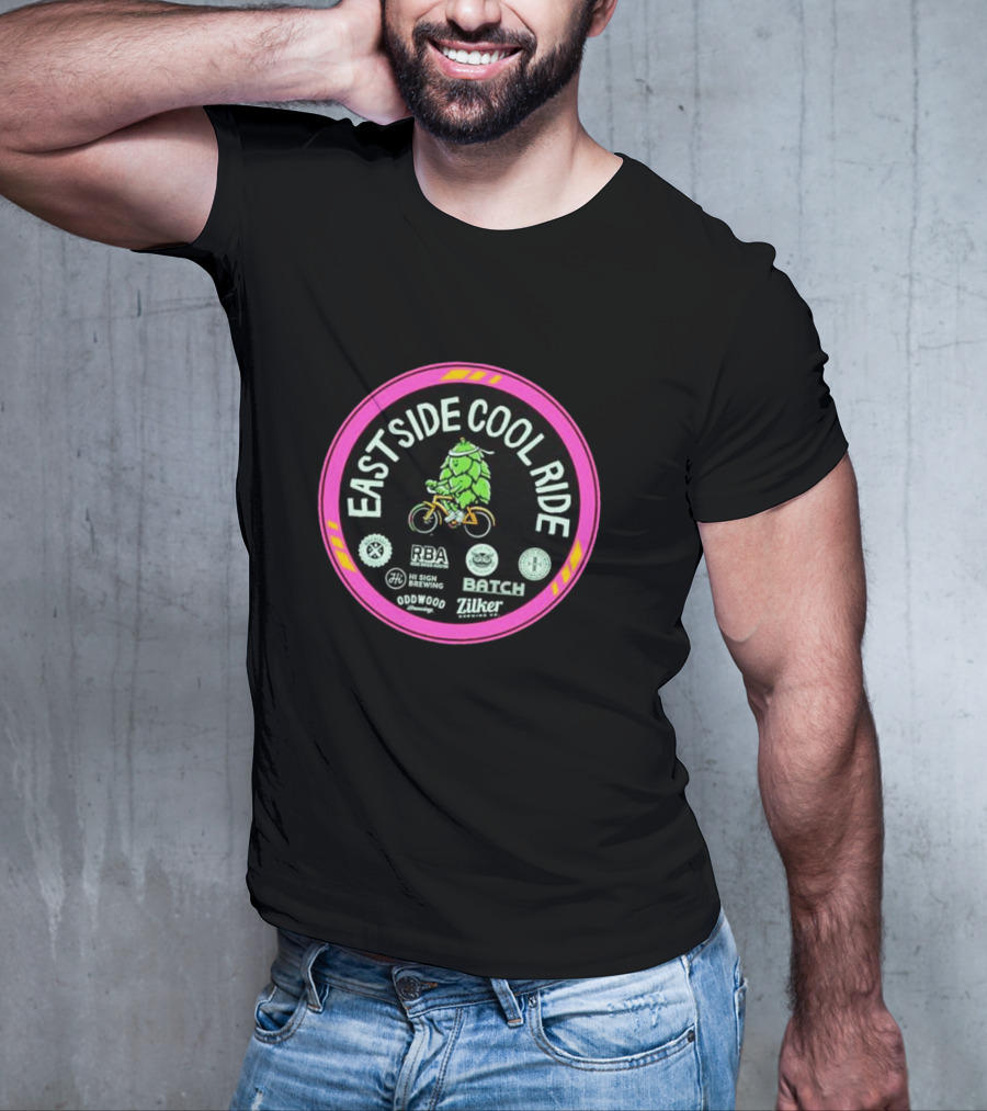 Eastside Cool Ride RBA Hi Sign Brewing Batch Zilker Oddwood Racing Event T-Shirt