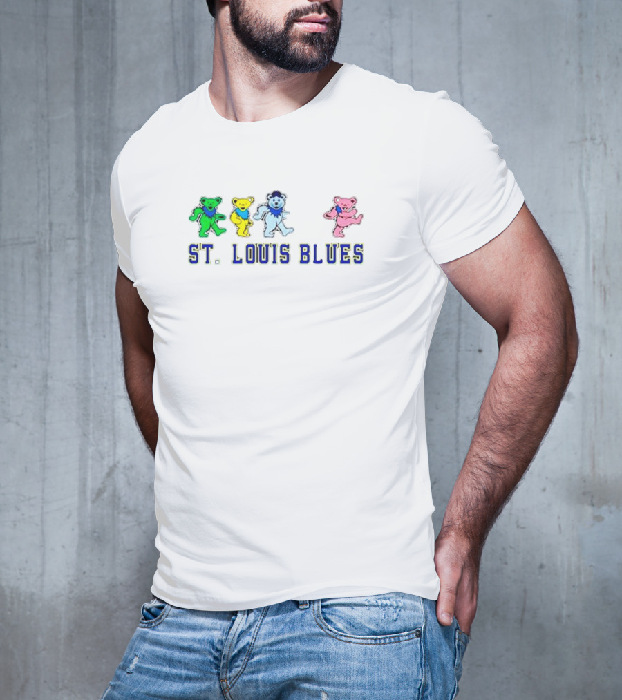 Grateful Dead St. Louis Blues Dancing Bears T-Shirt