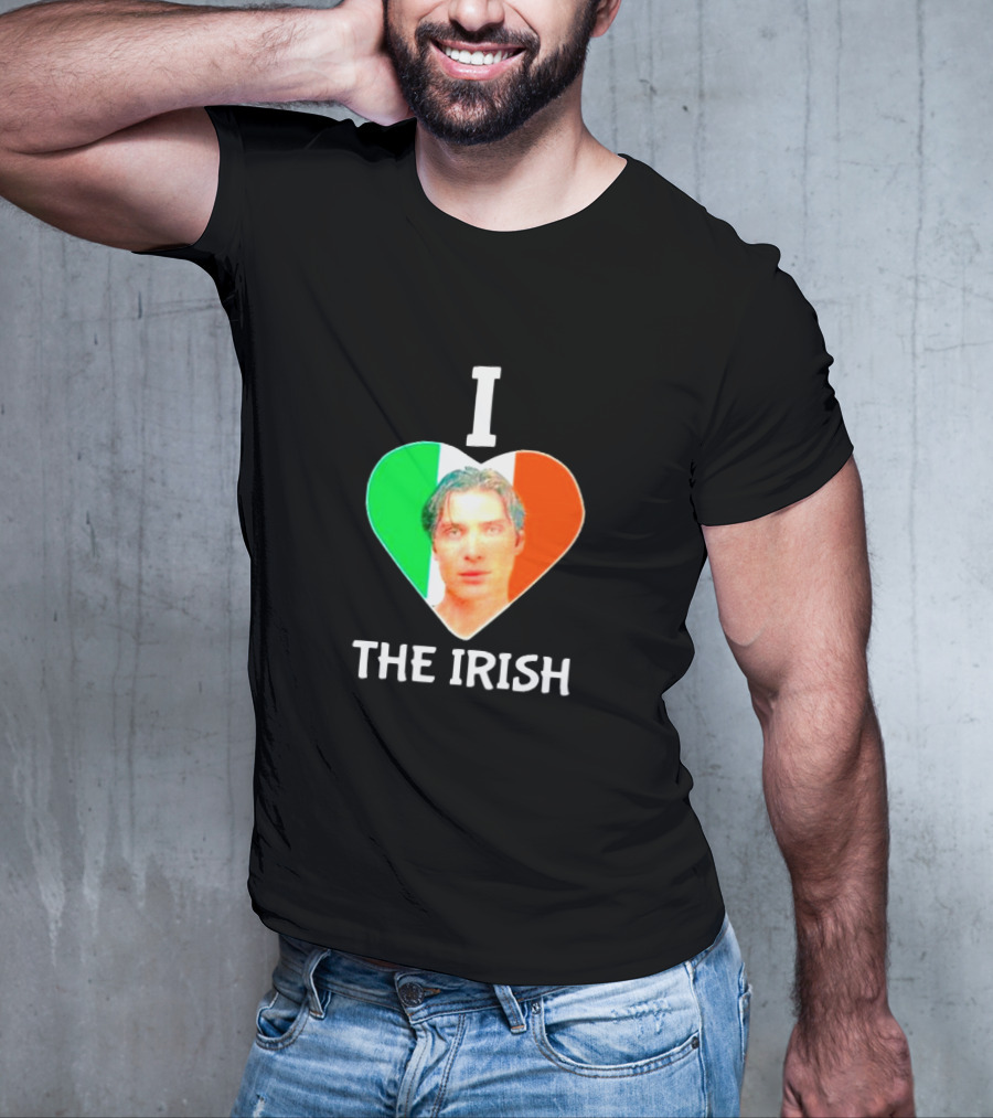I Love The Irish Cillian Heart Flag T-Shirt