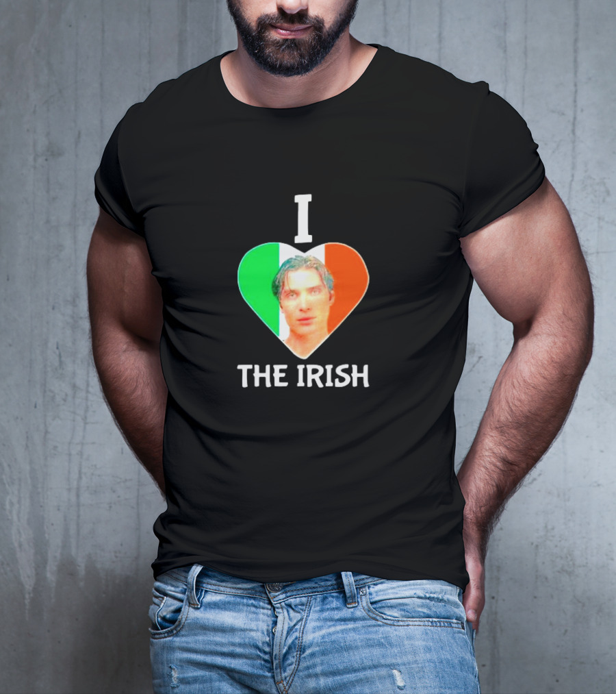 I Love The Irish Cillian Heart Flag T-Shirt