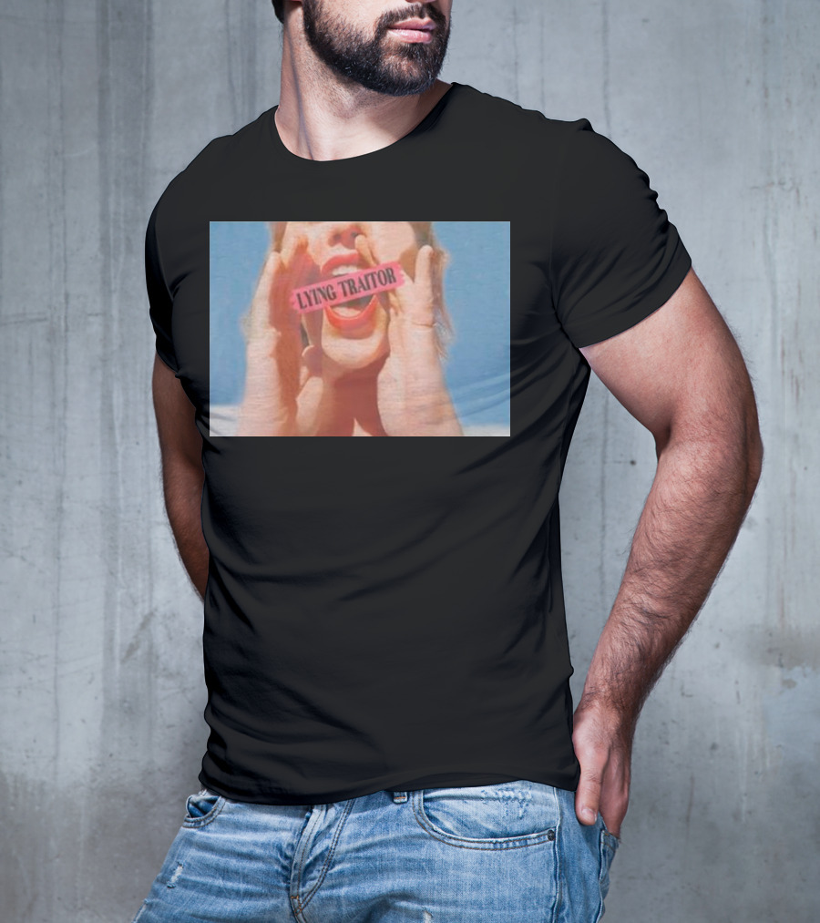 Lying Traitor Shouting Red Lips Hand Gestures T-Shirt