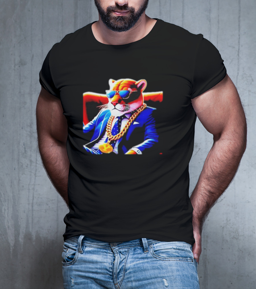 Og Cosmo Cougar BYU Chain Sunglasses Suit T-Shirt