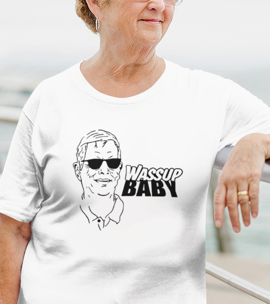 Wassup Baby Ron Rivera Sunglasses Sketch T-Shirt
