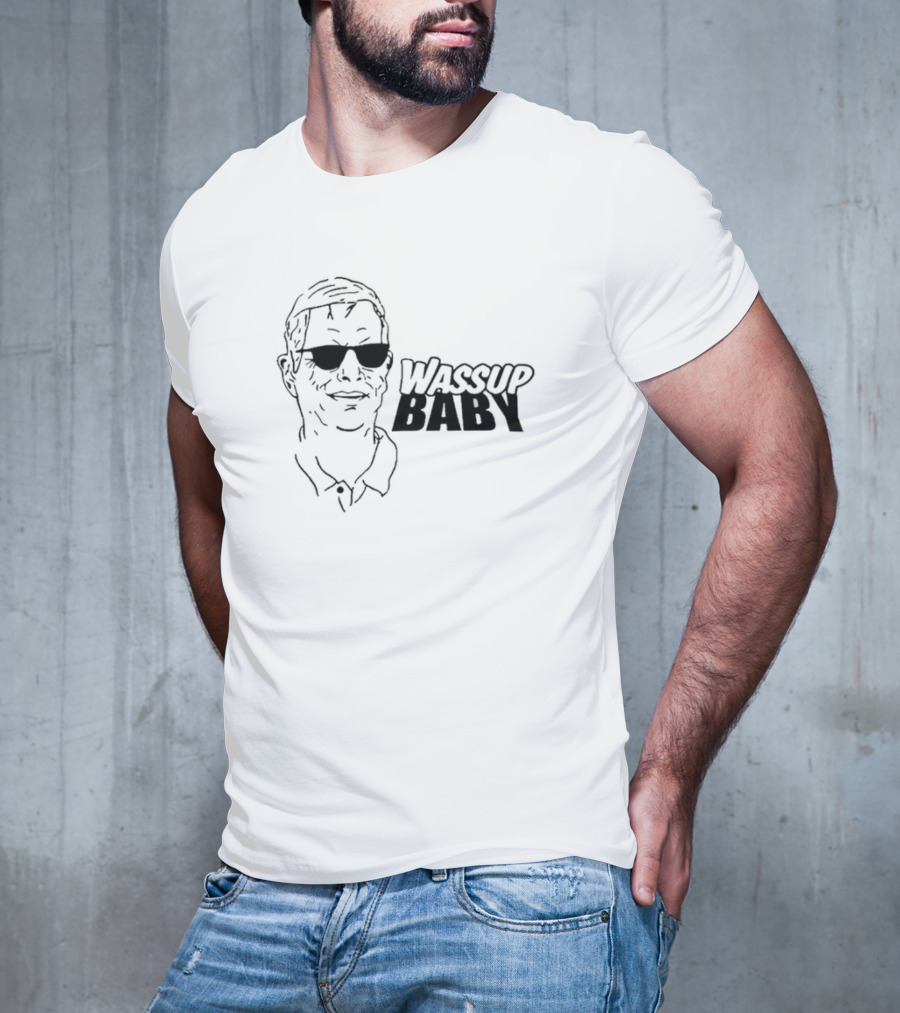 Wassup Baby Ron Rivera Sunglasses Sketch T-Shirt
