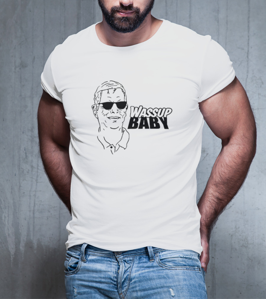 Wassup Baby Ron Rivera Sunglasses Sketch T-Shirt