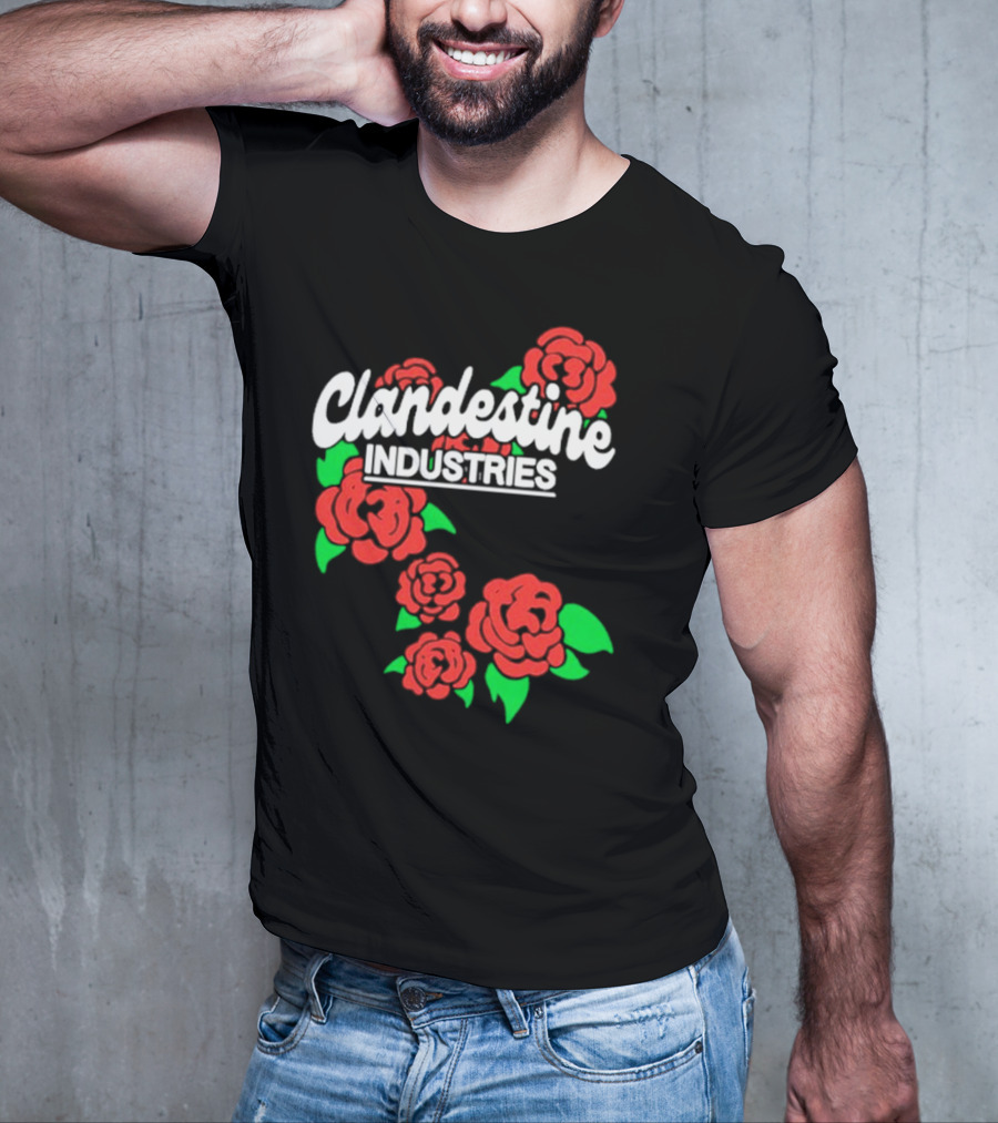 Clandestine Industries Red Roses T-Shirt