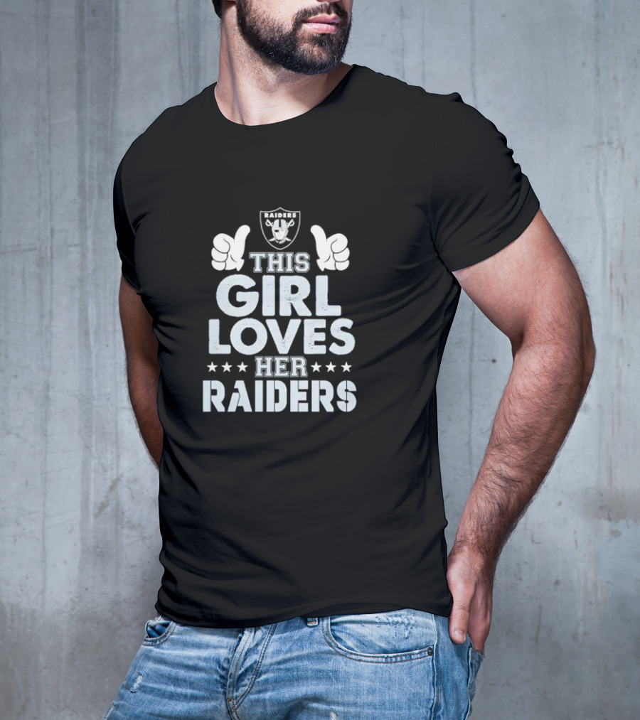 This Girl Loves Her Las Vegas Raiders Raiders T-Shirt
