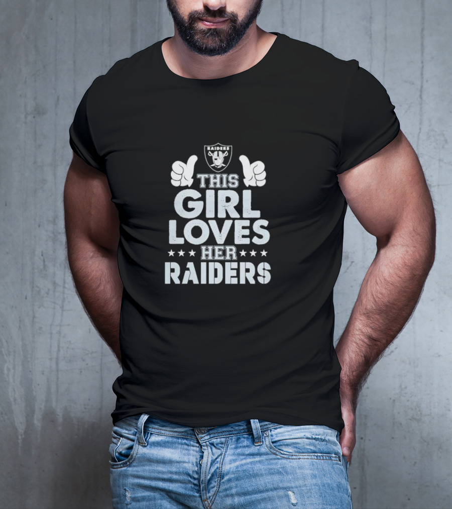This Girl Loves Her Las Vegas Raiders Raiders T-Shirt