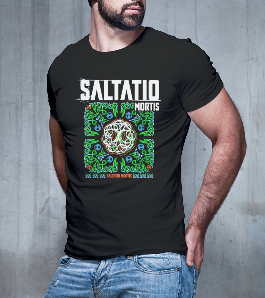 Saltatio Mortis Celtic Knotwork Green Mystical T-Shirt