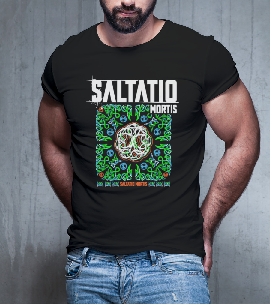 Saltatio Mortis Celtic Knotwork Green Mystical T-Shirt