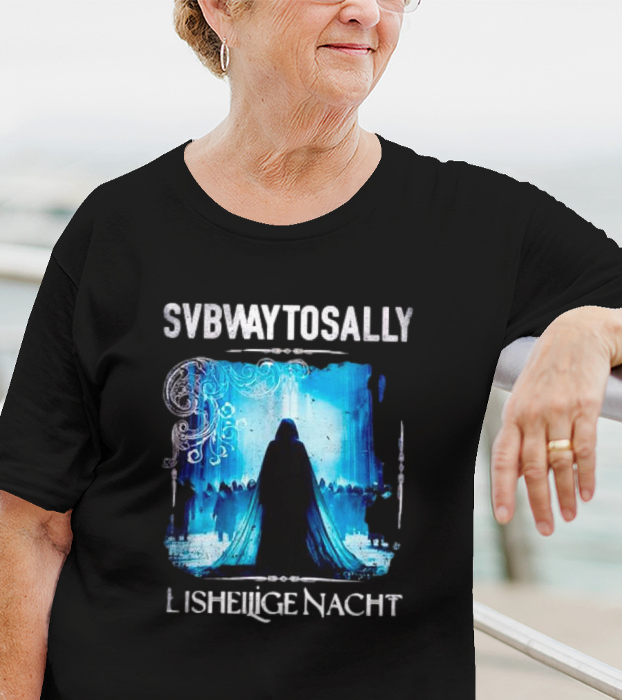 Subway To Sally Eisheilige Nacht Gothic Concert Imagery Blue Silhouette Mystical T-Shirt