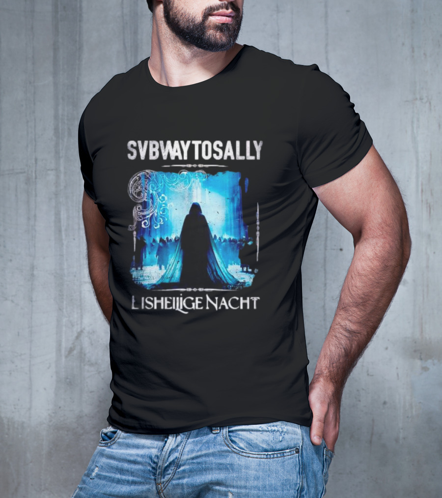 Subway To Sally Eisheilige Nacht Gothic Concert Imagery Blue Silhouette Mystical T-Shirt