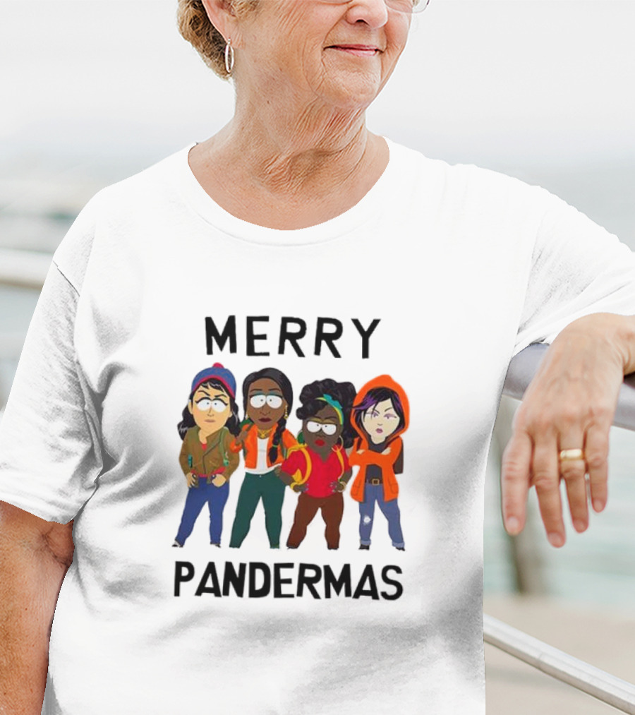 Merry Pandermas South Park Parody Characters Holiday T-Shirt