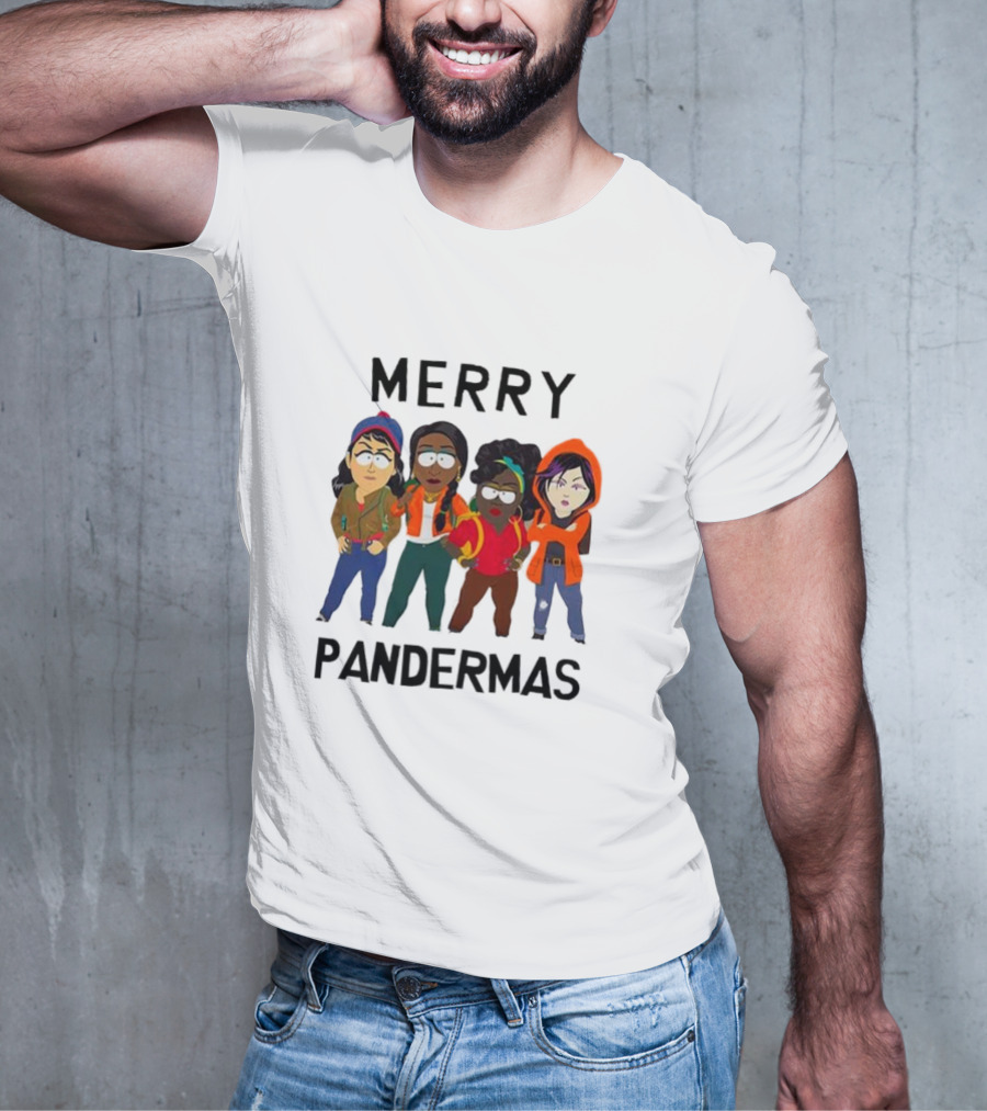 Merry Pandermas South Park Parody Characters Holiday T-Shirt