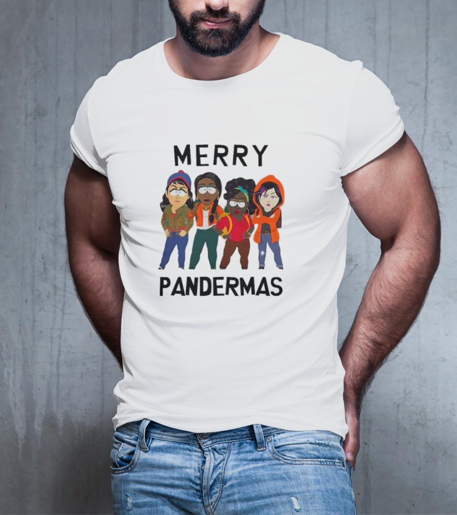 Merry Pandermas South Park Parody Characters Holiday T-Shirt