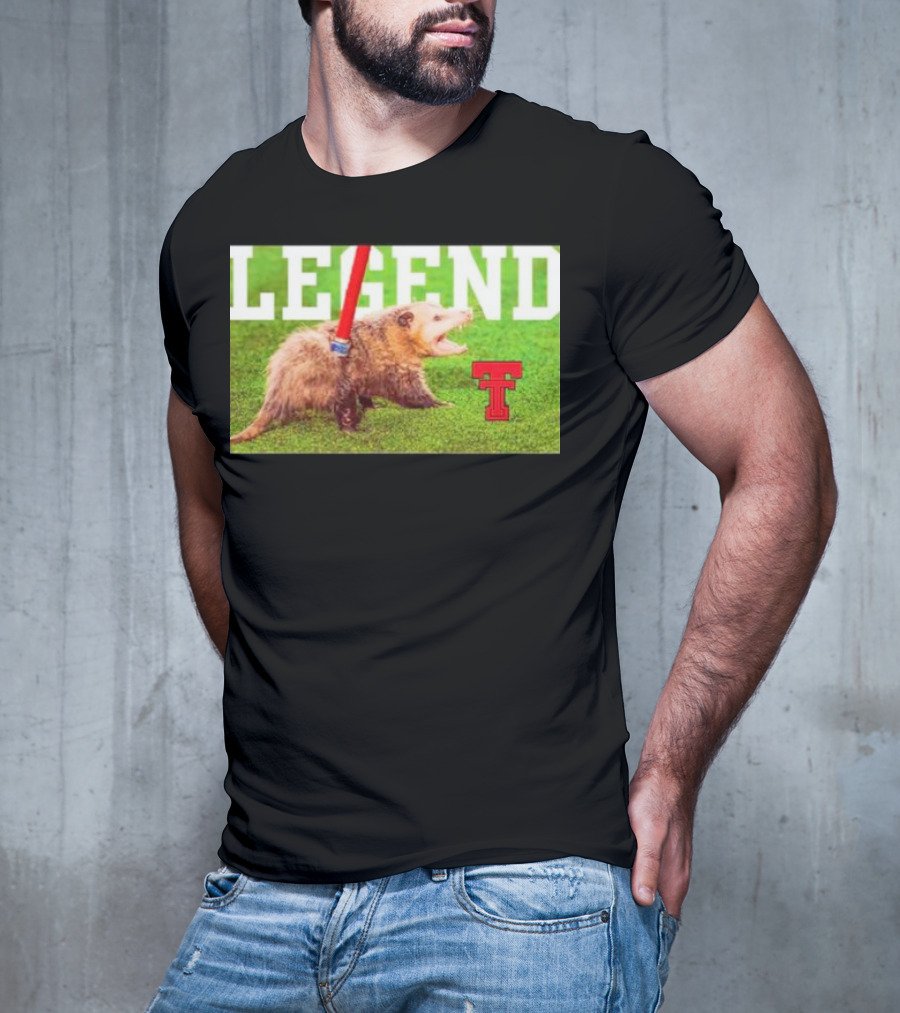 Opossum Legend Texas Tech Football T-Shirt