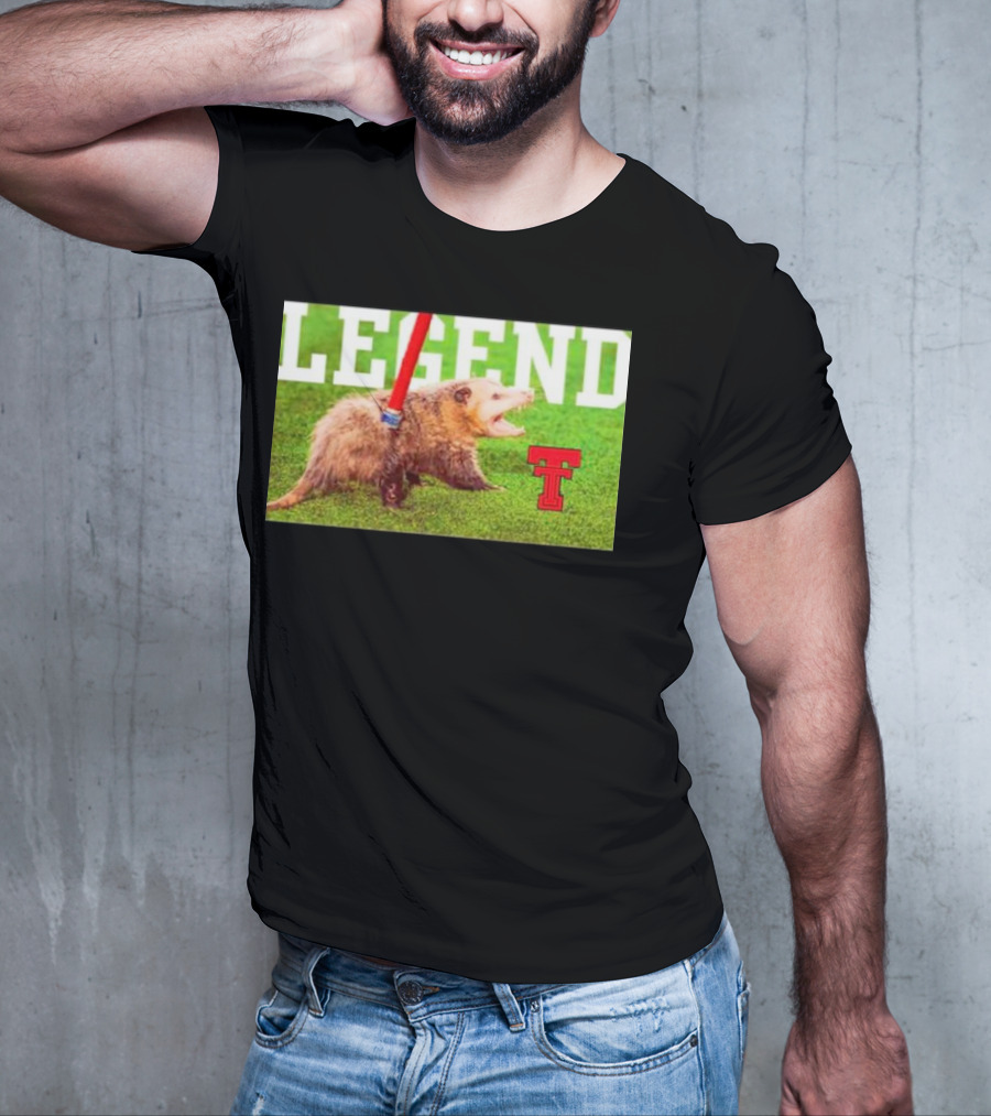 Opossum Legend Texas Tech Football T-Shirt