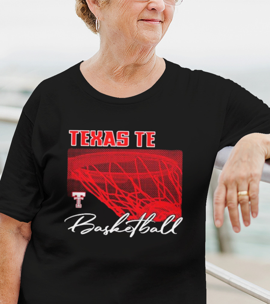 Texas Tech Basketball Red Net TT T-Shirt