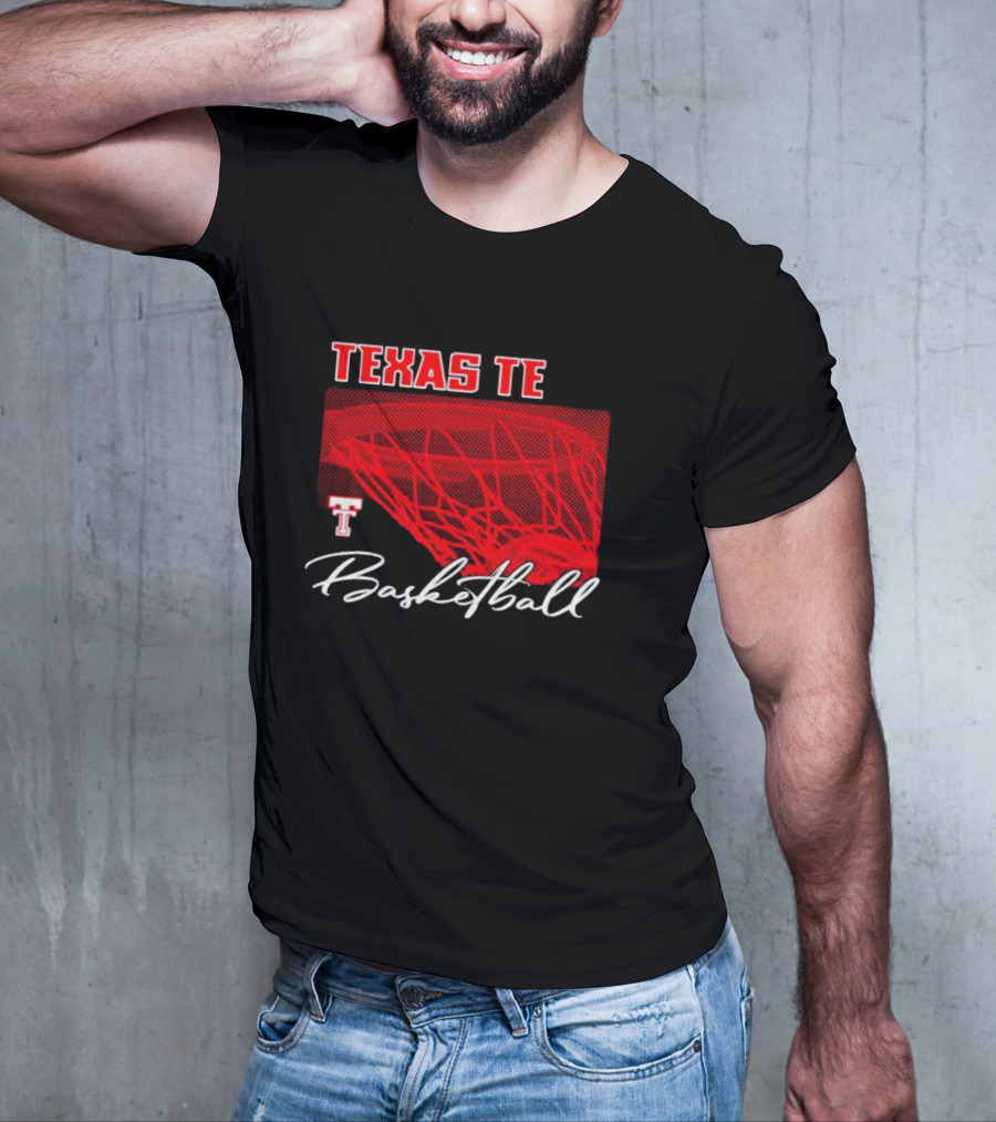 Texas Tech Basketball Red Net TT T-Shirt