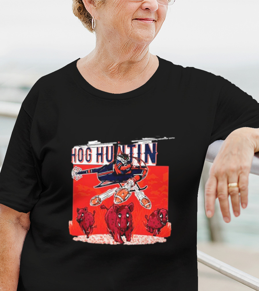Auburn Tigers Hog Huntin Vs. Arkansas Razorbacks Football Showdown T-Shirt