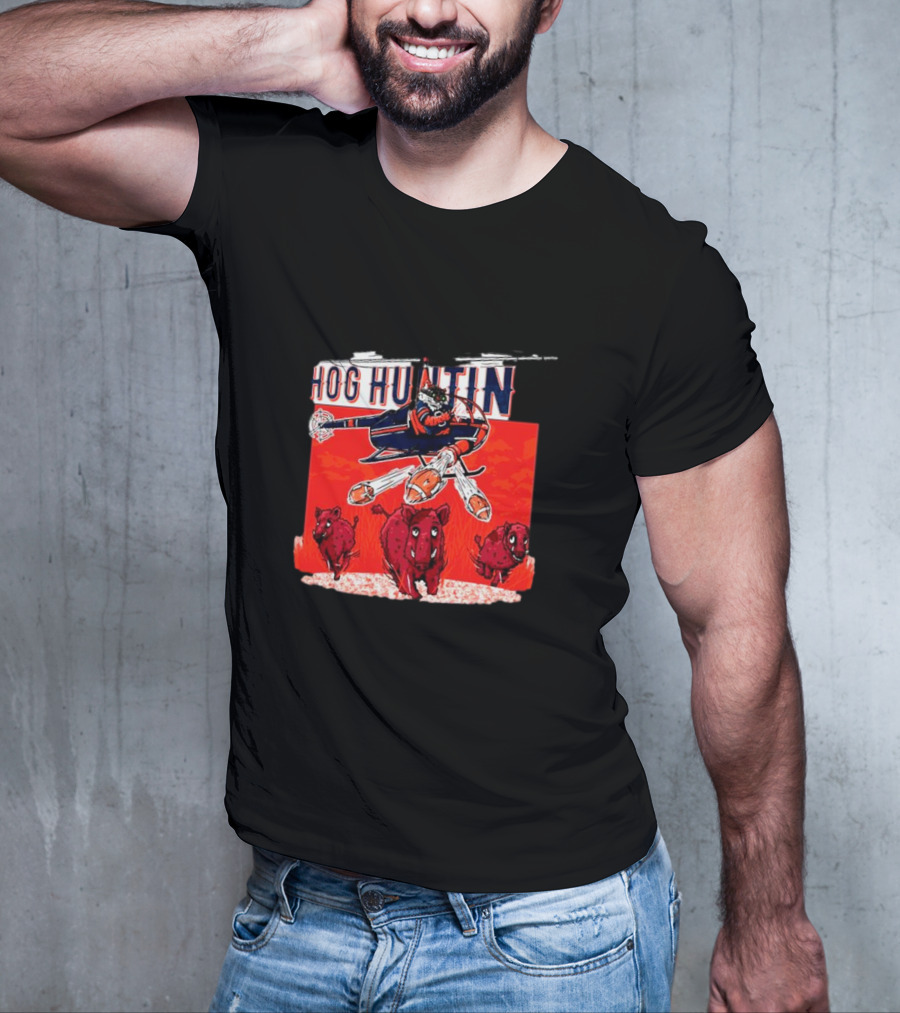 Auburn Tigers Hog Huntin Vs. Arkansas Razorbacks Football Showdown T-Shirt