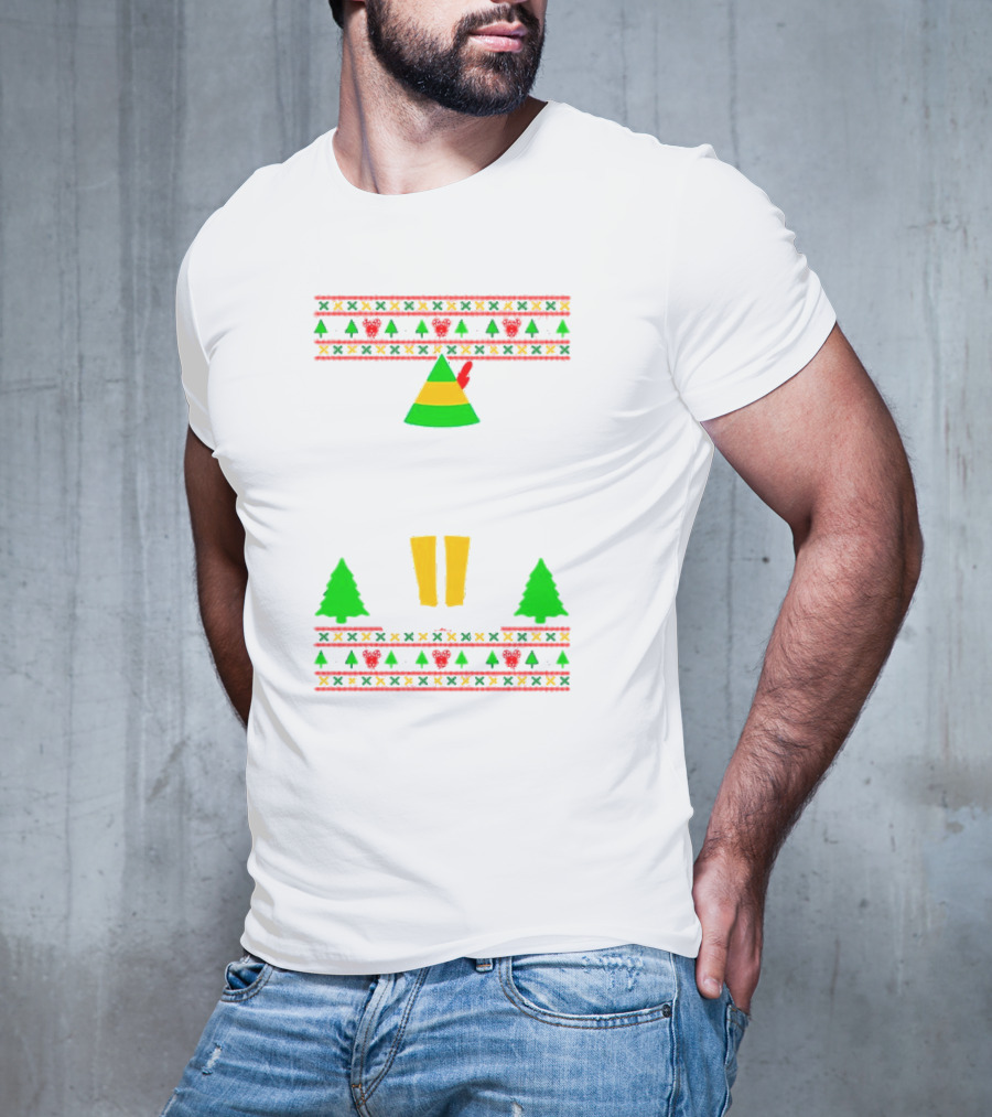 Cotton Headed Ninny Muggins Christmas Elf Hat Snowflakes Boots Trees T-Shirt