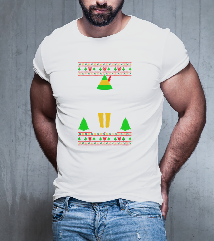 Cotton Headed Ninny Muggins Christmas Elf Hat Snowflakes Boots Trees T-Shirt