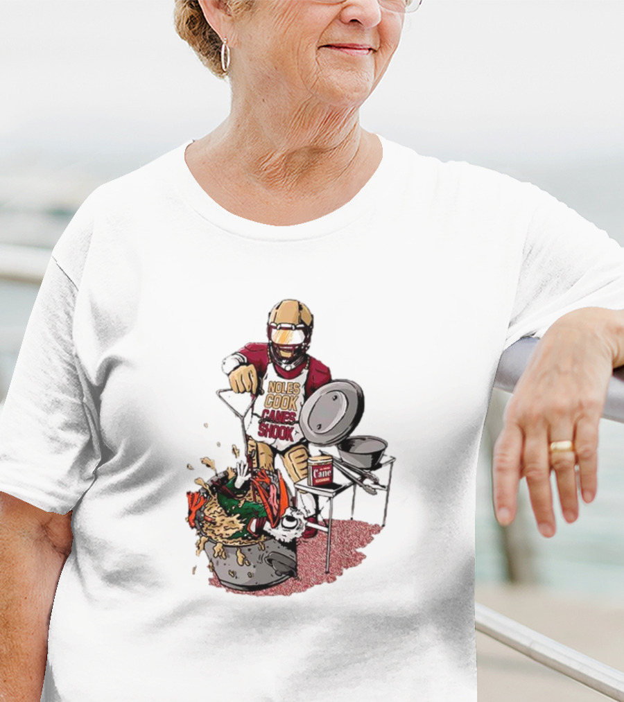 FSU Football Noles Cook Canes Shook Miami Hurricanes Rivalry T-Shirt
