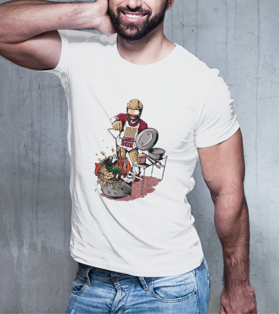 FSU Football Noles Cook Canes Shook Miami Hurricanes Rivalry T-Shirt