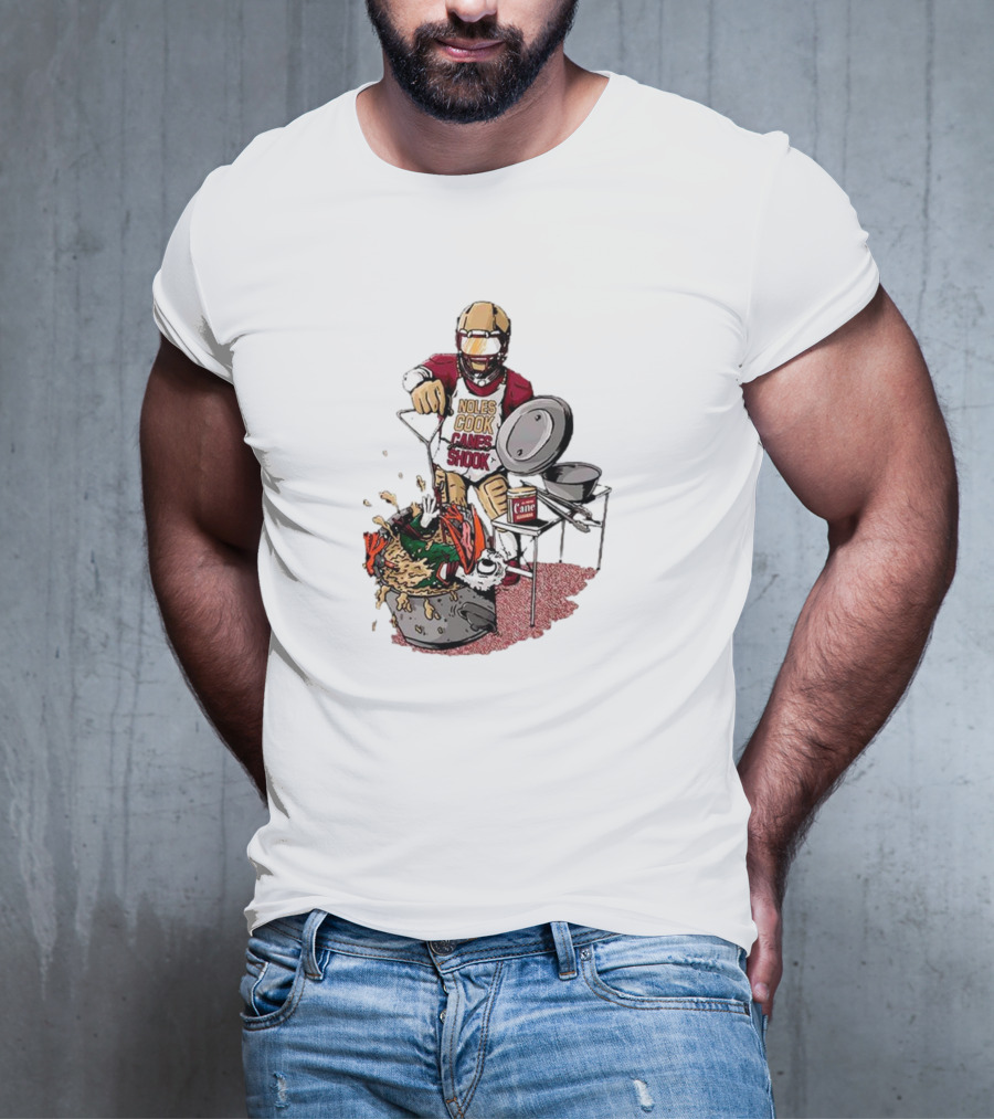 FSU Football Noles Cook Canes Shook Miami Hurricanes Rivalry T-Shirt