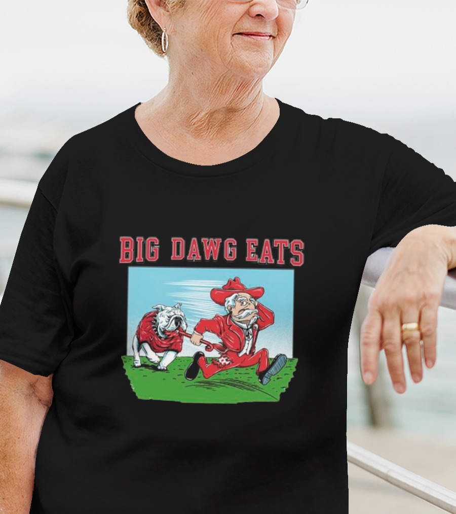 Georgia Bulldogs Big Dawg Eats Ole Miss Rebels T-Shirt