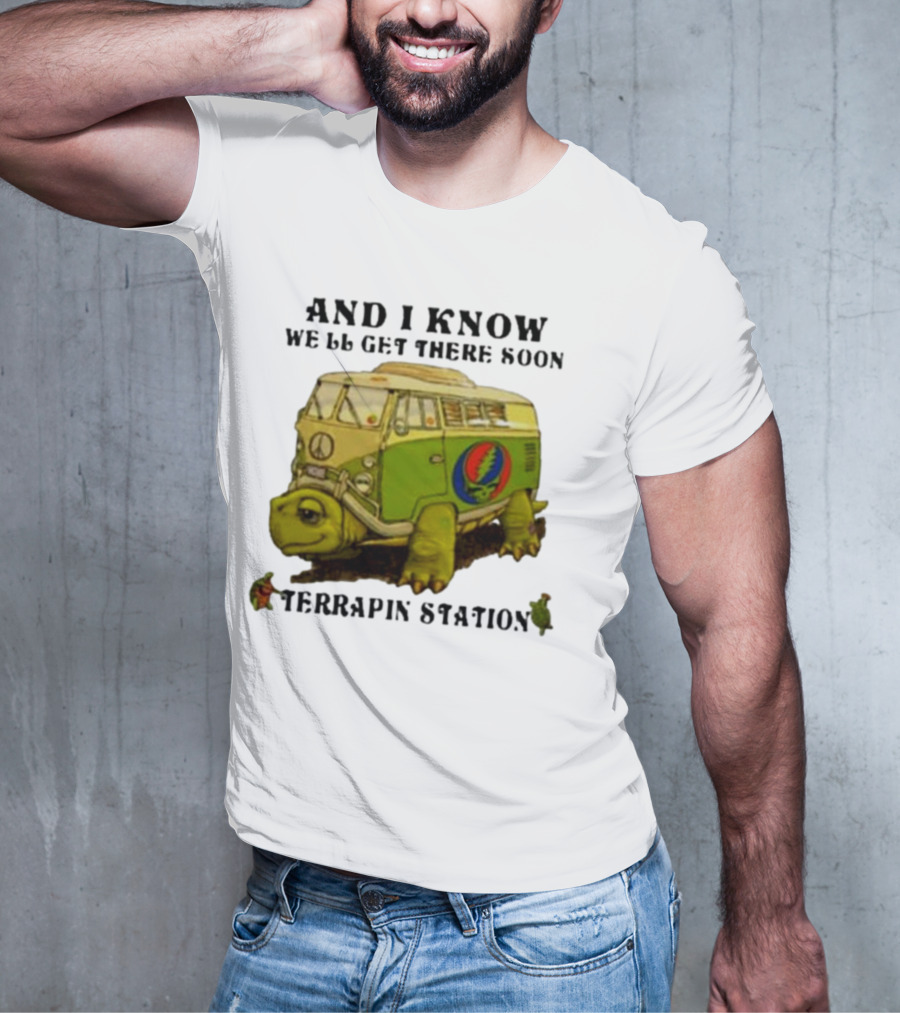 Grateful Dead Terrapin Station Turtle Bus I Know We'll Get There Soon T-Shirt