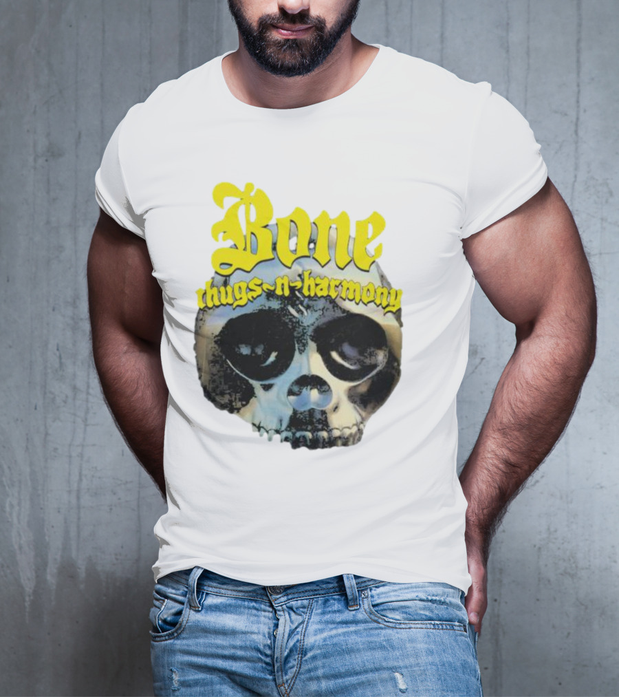 Los Angeles Lakers Bone Thugs-N-Harmony Thuggish Ruggish Skull T-Shirt